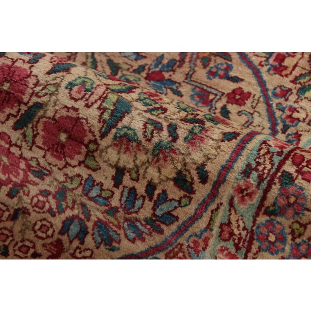 Antique Kerman Lavar Persian Twin Runners with Interlocking Florals - Rug & Kilim For Sale In New York - Image 6 of 7