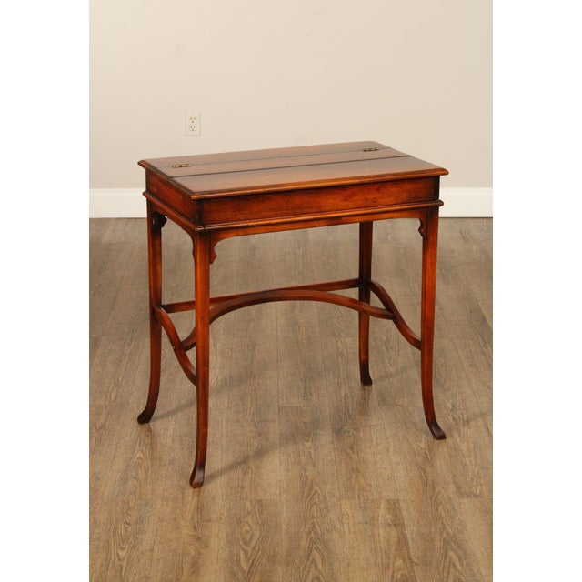 Theodore Alexander Flip Top Campaign Desk | Chairish
