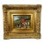 English Sporting Style Oil Painting, Huntsman & Hounds, Ornate Gilt Frame 1980's For Sale