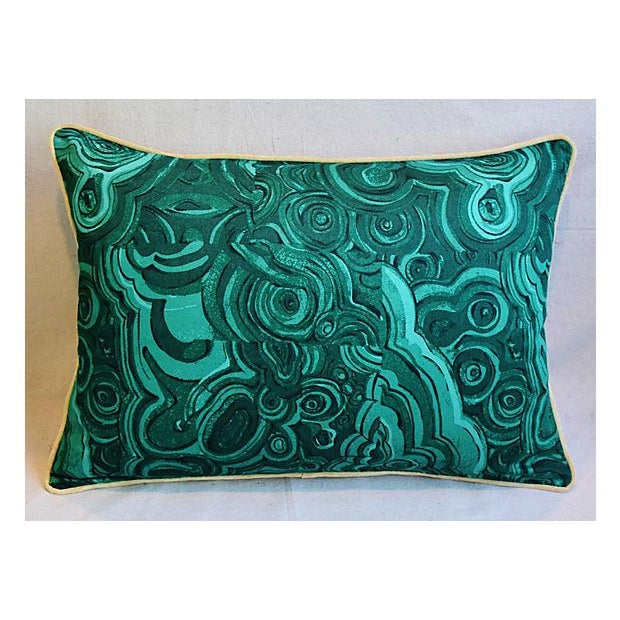 25" X 18" Custom Tailored Jim Thompson Malachite Green Feather/Down