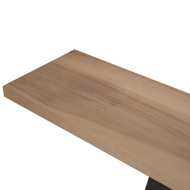 Zoom Console Table in Brown and Wood by Mobimex TIX For Sale - Image 6 of 11