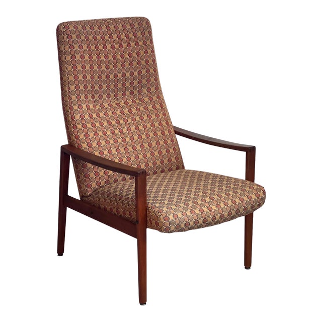 1970s Vintage Danish Mid Century Modern Chair by Milo Baughman For Sale