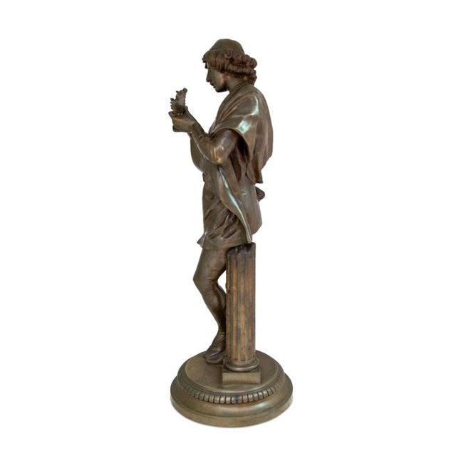 Paul Dubois "Le Chanteur Florentin" Bronze For Sale - Image 4 of 6