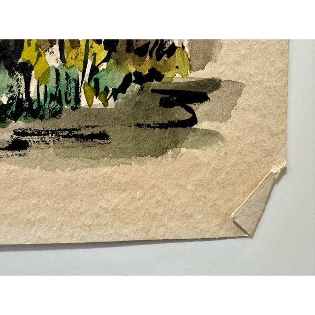 1950s Henry Emil Salloch Original Watercolor on Paper Leadville, Colorado. 1956. For Sale - Image 5 of 7