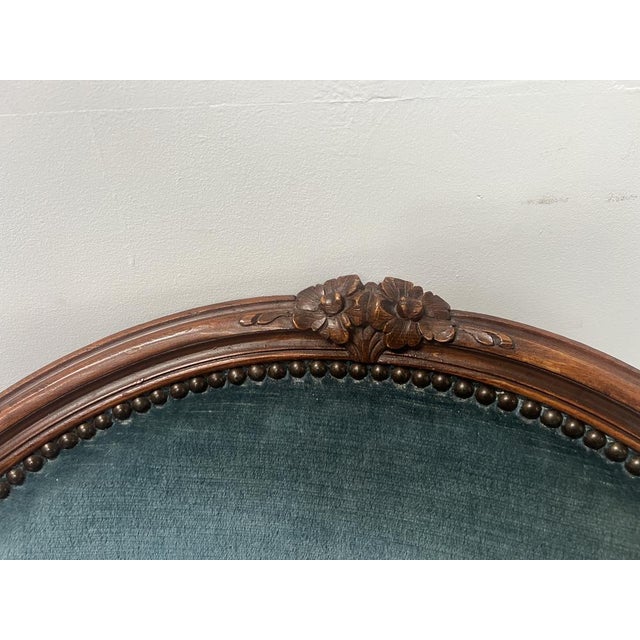 Louis XV Style Bergère Armchairs in Wood, 20th Century, Set of 2 For Sale - Image 11 of 13