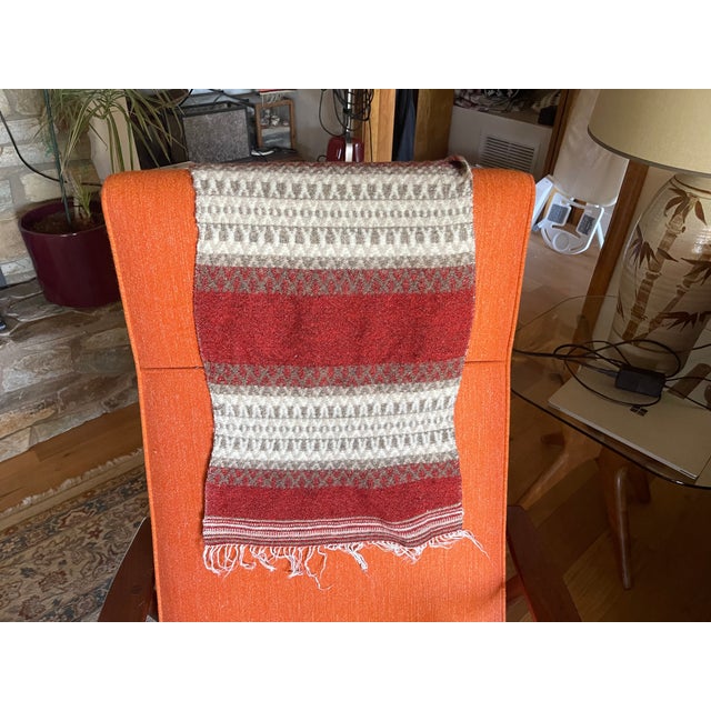 1950s 1950s Swedish Hand-Loomed Gubba Weven Wool Mohair Wall Hanging Textile Art For Sale - Image 5 of 5