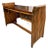 Paul Frankl Styled Stacked Rattan Bamboo Desk. Vintage, Refurbished, Mahogany Desk or Entry Table. For Sale