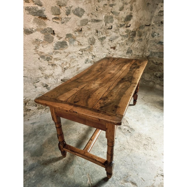 Brown Antique Louis Philippe Dining Table with Walnut Top, 1800s For Sale - Image 8 of 18