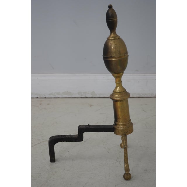 Virginia Metalcrafters Colonial Williamsburg Fireplace Andirons For Sale In Philadelphia - Image 6 of 11