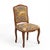 1950s 1950s French Carved Oak Chair in Brunschwig & Fils Chinoiserie Leopard Fabric For Sale - Image 5 of 6