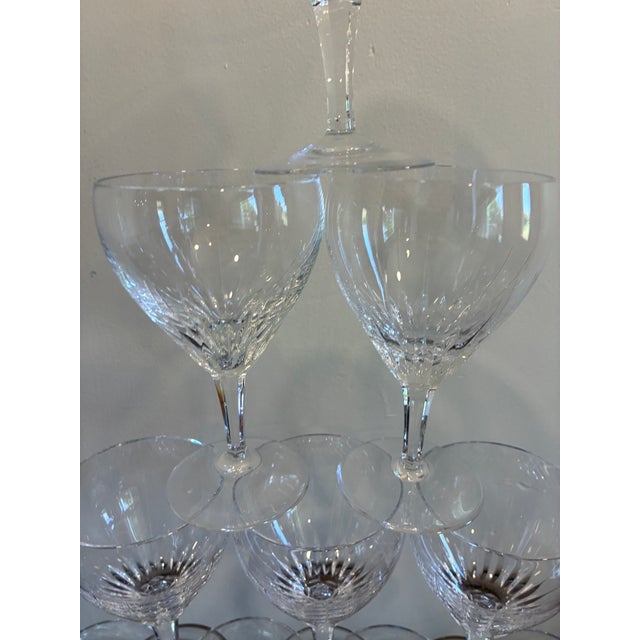 Mid 20th Century Vintage Josair Germany Crystal Water Glasses -Set of 10 For Sale - Image 5 of 10