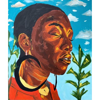 Fields of Nowhere, Unique Contemporary Painting by Emmanuel Akolo (2022), Acrylic on Canvas For Sale