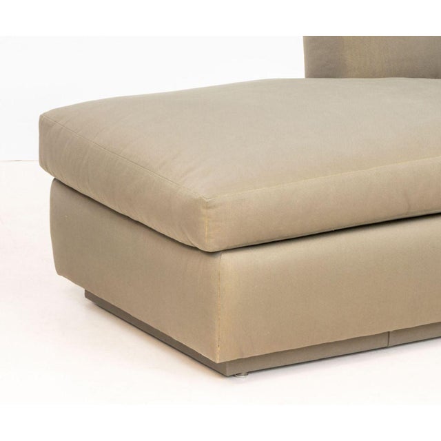 Early 21st Century R. Jones Golden Sheen Upholstered Chaise Longue For Sale - Image 5 of 9