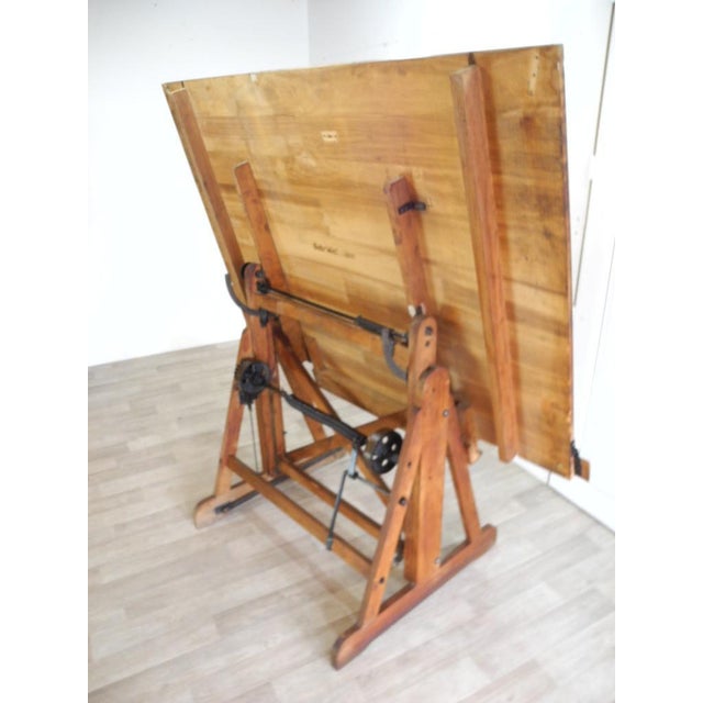 Antique Bauhaus Architect's Drawing Board from Wichmann Berlin, 1920s For Sale - Image 6 of 18