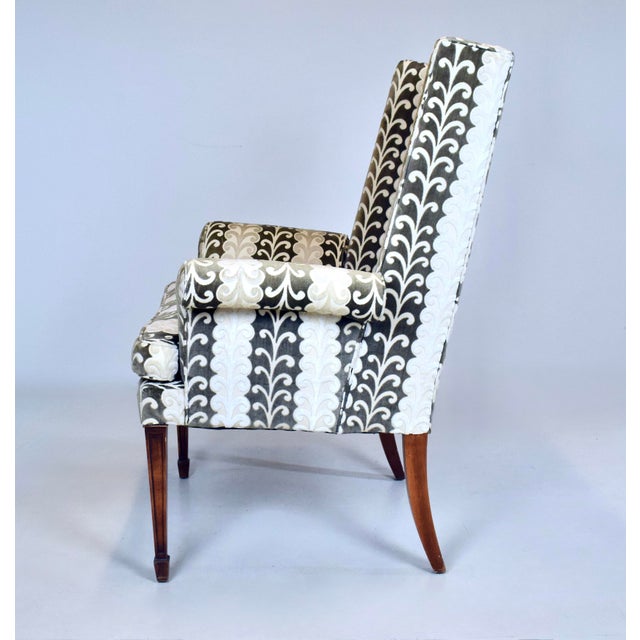 Wood 1960's Flared Armchair Italian Modern For Sale - Image 7 of 12