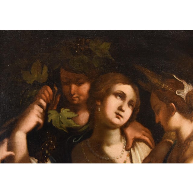Giovanni Battista Paggi, Venus Bacchus Ceres, 1620, Oil on Canvas, Framed For Sale - Image 6 of 14