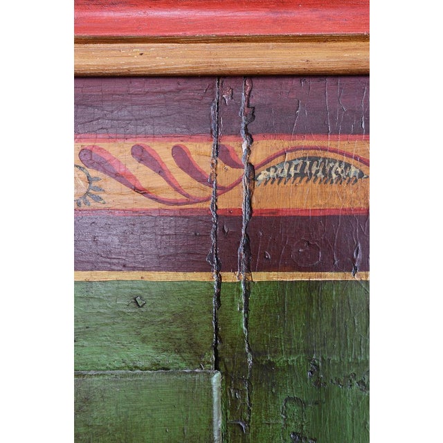Baroque Wardrobe in Spruce with Paintings, Czech, 1800s For Sale - Image 11 of 18