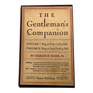 The Gentleman’s Companion, Volume I Exotic Cookery, Volume II Exotic Drinking, 1946, Charles H Baker For Sale