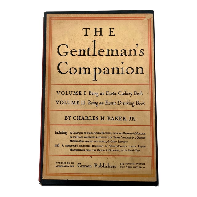 The Gentleman’s Companion, Volume I Exotic Cookery, Volume II Exotic Drinking, 1946, Charles H Baker For Sale