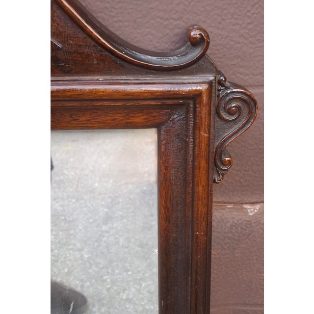 1920s Elite Furniture Co. Neoclassical Mahogany Wall Mirror For Sale In Washington DC - Image 6 of 10