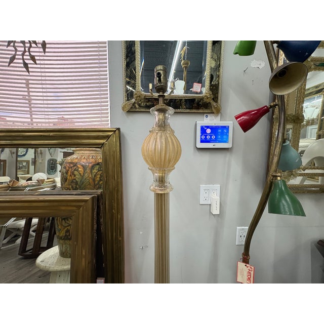 1940s Murano Glass Floor Lamp by Seguso For Sale - Image 9 of 13