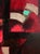 David Adickes "Red and Black Cubist with White" Modern Red-Toned Abstract Geometric Painting, 20th Century For Sale - Image 9 of 10