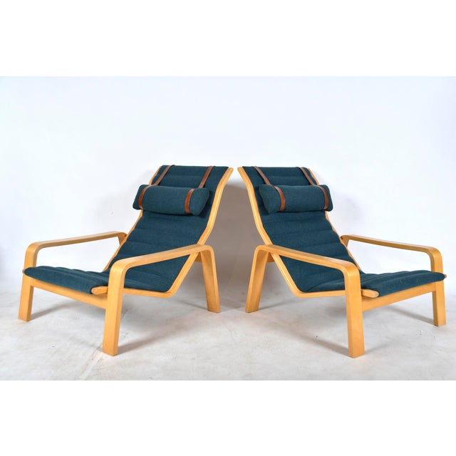 Asko Mid-Century Modern Pulkka Lounge Chairs by Ilmari Lappalainen for Asko, Finland, 1960s, Set of 2 For Sale - Image 4 of 18