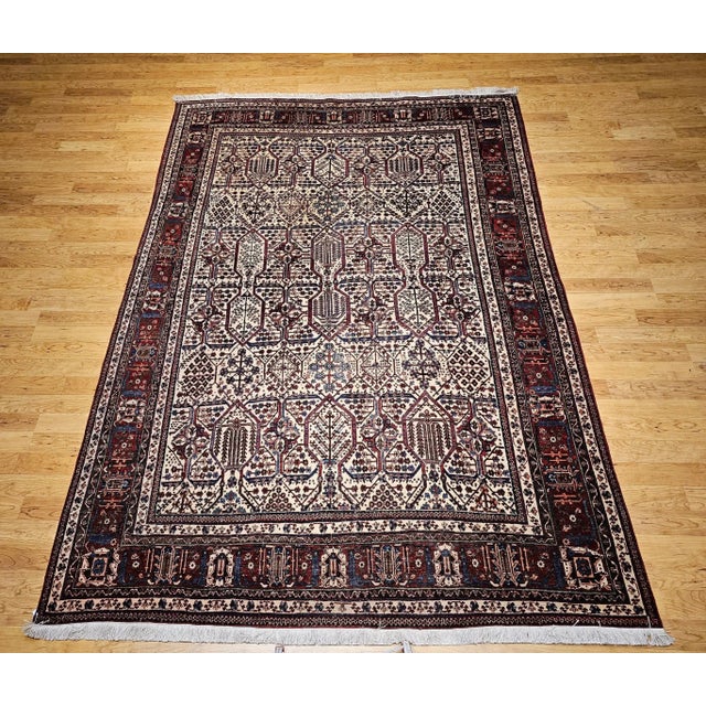Vintage Persian Joshegan Room Size Rug, Hand-Knotted Wool, 1920s For Sale In Chicago - Image 6 of 12