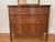 Antique Tiger Oak Serpentine Chest of Drawers With Mirror For Sale - Image 4 of 11