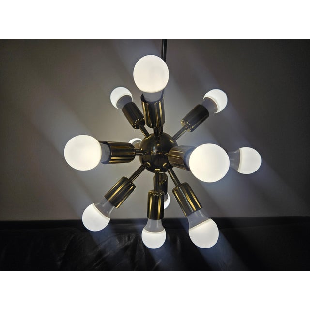 Mid-Century Space Age Sputnik Chandelier, 1970s For Sale - Image 14 of 16