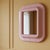 Pink Lolita Mirror in Blush Pink by Tilecito For Sale - Image 8 of 9