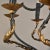 Mid-Century Modern Vintage Italian Black and Gilt Tole Eight Light Chandelier For Sale - Image 3 of 12
