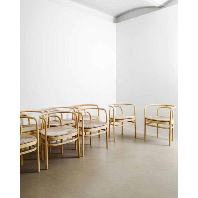 Poul Kjærholm Danish Ash and Cane PK15 Dining Chairs by Poul Kjaerholm for PP Møbler, Denmark, 1990s For Sale - Image 4 of 10