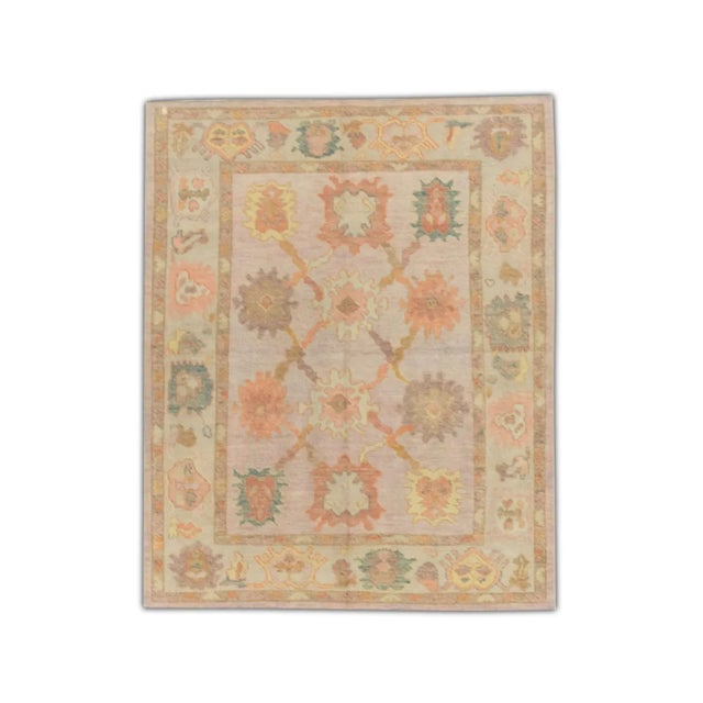 Modern Turkish Oushak Rug 5'3" x 6'4" For Sale In Houston - Image 6 of 6