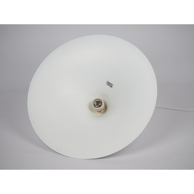 White Vintage Semi Pendant Lamp by Bonderup and Thorup for Fog and Morup, 1968 For Sale - Image 8 of 10
