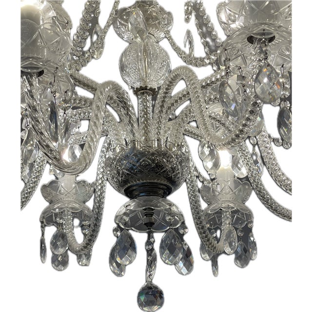 High Quality Bohemian Chrystal Chandelier 12 Candle Lights. Perfect condition. 30" x 30"