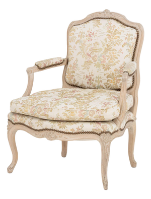 Louis XV Style Upholstered Fauteuil