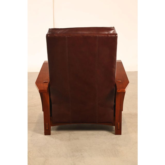 Stickley Mission Collection Cherry Spindle Morris Recliner For Sale - Image 15 of 18