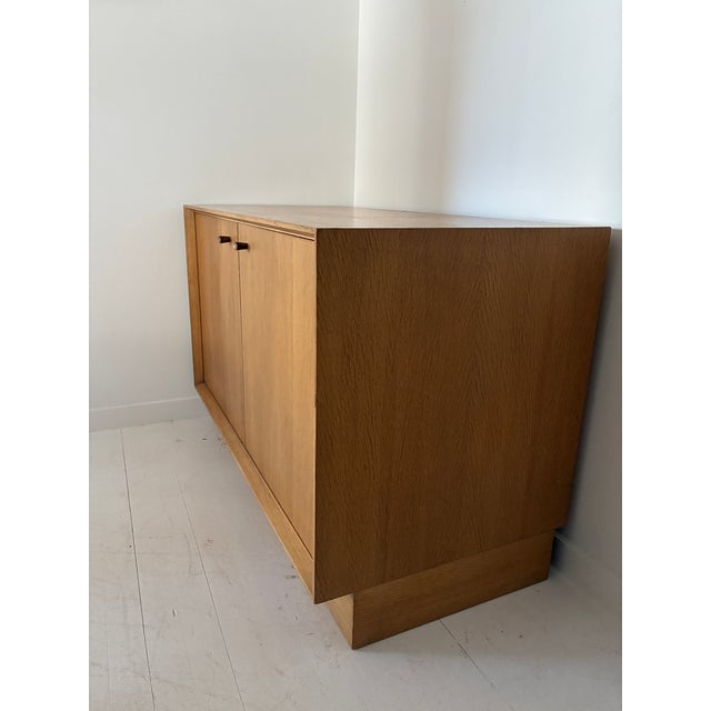 Tan Mid 20th Century Small Light Oak Cabinet, France For Sale - Image 8 of 18