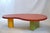 Contemporary Vintage Post Modern Memphis Kidney Shape Coffee Table For Sale - Image 3 of 10
