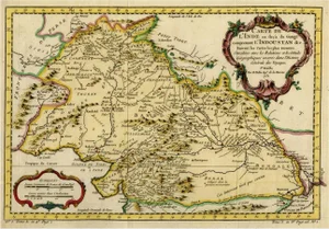 Antique Map of Part of India, 1755