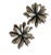 Sterling Silver Floral Earrings by S. Christian Fogh (Denmark) For Sale