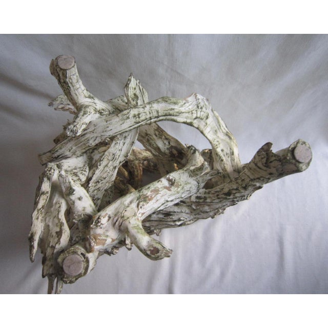 Wood Vintage Driftwood Side Tables - A Pair For Sale - Image 7 of 8
