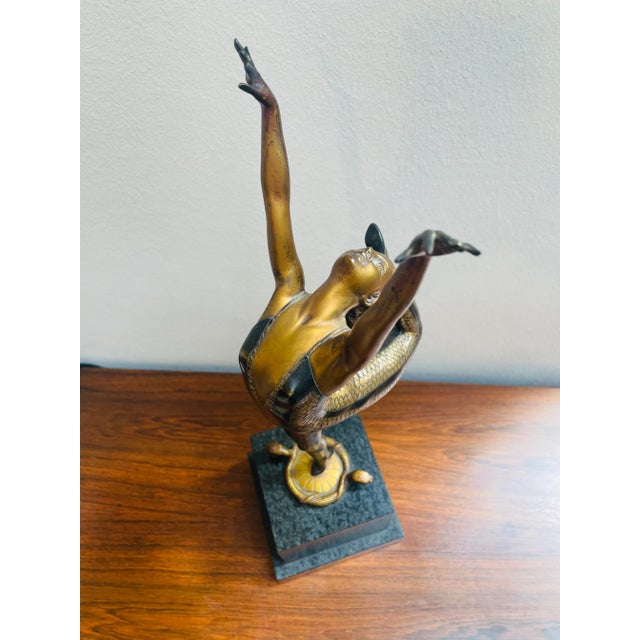 1920s Art Deco Bronze Sculpture by Otto Poertzel, 1920s For Sale - Image 5 of 12