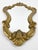 Vintage Rococo Baroque Style Gilt Metal Wall Mirror With Ornate Frame For Sale - Image 4 of 17