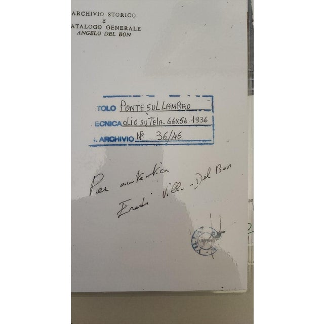 Angelo Del Bon, Untitled, 1936, Oil on Canvas, Framed For Sale - Image 18 of 18