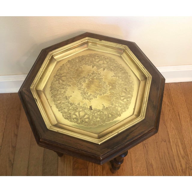 Elevate your space with the exquisite Brandt Brass Tray Side Table, a stunning example of mid-century craftsmanship....