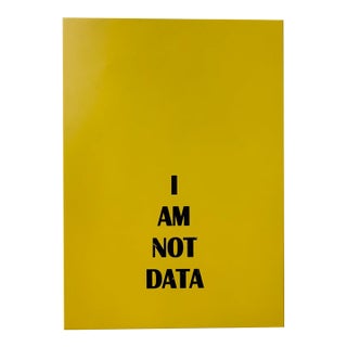 2019 “I Am Not Data” Painting From the Playlist Series by Mukesh Shah in Aluminum For Sale