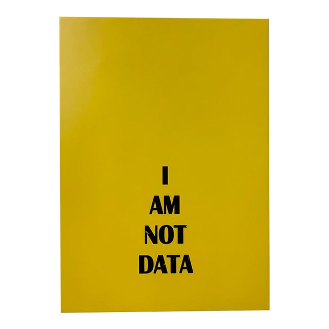 2019 “I Am Not Data” Painting From the Playlist Series by Mukesh Shah in Aluminum For Sale