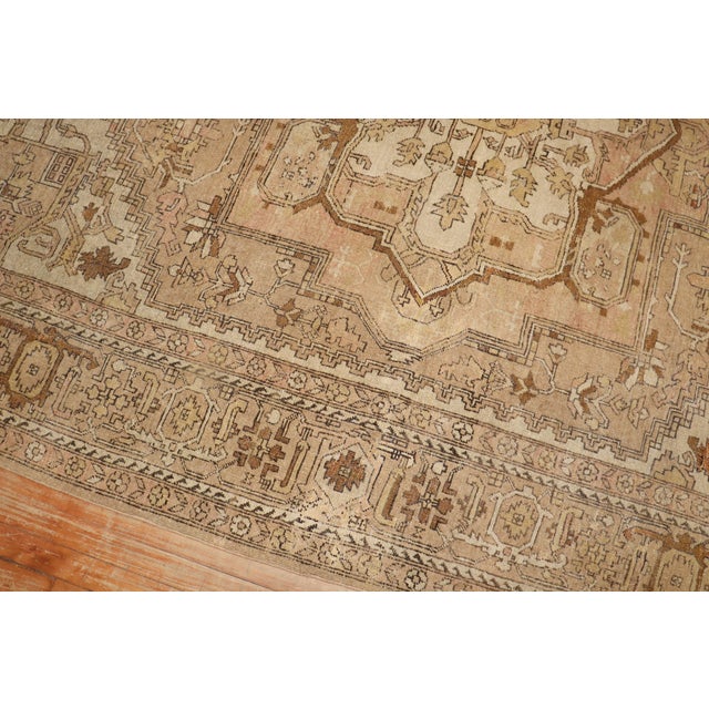 Tan Late 20th Century Neutral Indian Room Size Rug For Sale - Image 8 of 18